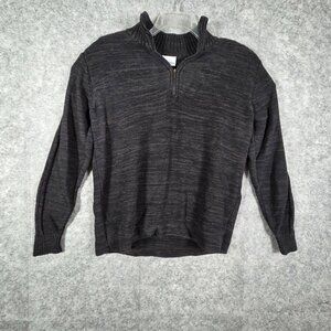 Columbia Mens Quarter 1/4 Zip Pullover Fleece Sweater Gray M